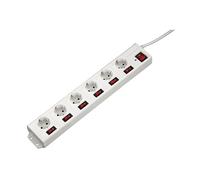 PRESA MULTIPLA HAMA 137239 - 6 prese, cavo 1,4m, prese italiane, protezione sovratensioni