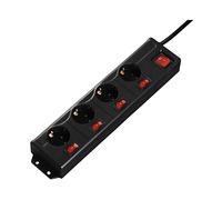 PRESA MULTIPLA HAMA 137257 - 4 prese, cavo 1,4m, prese tipo C, interruttore on/off