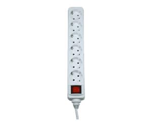 PRESA MULTIPLA HAMA 69223783 - 6 prese, cavo 1.4m, prese italiane, interruttore on/off