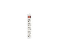 PRESA MULTIPLA LANBERG PS1-05F-0150-W - 5 prese, cavo 1,5m, prese Type F (CEE 7/4), interruttore on/off