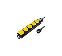 PRESA MULTIPLA LOGILINK LPS255 - 5 prese, cavo 1.5m, prese Type F (CEE 7/4), protezione sovratensioni
