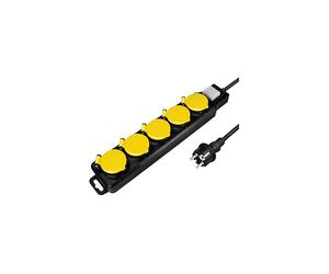 PRESA MULTIPLA LOGILINK LPS255 - 5 prese, cavo 1.5m, prese Type F (CEE 7/4), protezione sovratensioni