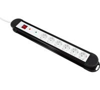 PRESA MULTIPLA MCPOWER KL-06 - 6 prese, cavo 1.4m, prese tedesche, protezione sovratensioni, interruttore