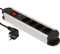 PRESA MULTIPLA MCPOWER SL-04 - 4 prese, cavo 1.4m, prese con contatti protetti, protezione sovratensioni