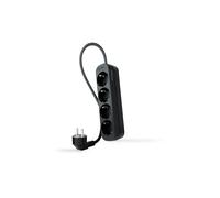 PRESA MULTIPLA NANOCABLE 10.37.0004-NS-BK - 4 prese, cavo 1,4 m, prese Tipo F, protezione bambini e sovratensioni