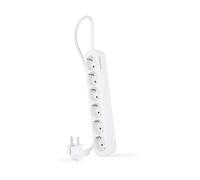 PRESA MULTIPLA NANOCABLE 10.37.0006-NS - 6 prese, cavo 1,4 m, prese Tipo F, protezione bambini e sovratensioni