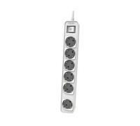 PRESA MULTIPLA PHILIPS CHP2164W/62 - 6 prese, cavo 1,5 m, prese Tipo F, interruttore on/off