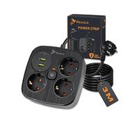 PRESA MULTIPLA REAGLE Protezione da sovratensione 3M 3 prese 2x USB 2x USB-C