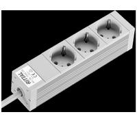 PRESA MULTIPLA RITTAL DK 7240.110 - 3 prese tipo D, 2 USB, cavo 2m, protezione sovratensioni
