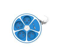PRESA MULTIPLA ROLINE 19.07.2342 - 4 prese, 2 USB, cavo 1,5 m, prese tipo E, interruttore acceso/spento