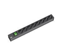 PRESA MULTIPLA SECOMP 19.07.1182 - 8 prese, cavo 2m, prese 19", interruttore acceso/spento