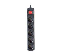 PRESA MULTIPLA SILVER ELECTRONICS 9645 - 5 prese, cavo 1.5m, prese italiane, protezione sovratensioni, interruttore