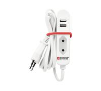 PRESA MULTIPLA SKROSS 337801 - 1 , 2 USB, cavo 1.5m, prese europee, protezione sovratensioni