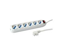 PRESA MULTIPLA TECHLY IUPS-PCP-16BKP - 6 prese, cavo 1,5 m, prese tipo L, protezione da sovratensioni
