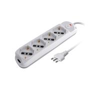 PRESA MULTIPLA TECHLY IUPS-PCP-410A - 4 prese, cavo 1,5 m, prese Tipo L, interruttore acceso/spento
