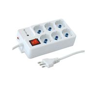 PRESA MULTIPLA TECHLY IUPS-PCP-44A - 6 prese, cavo 1.5m, prese italiane, protezione sovratensioni