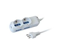 PRESA MULTIPLA TECHLY IUPS-PCP-4I2S - 6 prese, cavo 1.5m, prese bipasso, protezione sovratensioni