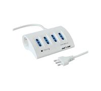 PRESA MULTIPLA TECHLY IUPS-PCP-4UDESK2 - 6 prese italiane e Schuko, 2 USB, cavo 2m, protezione bambini
