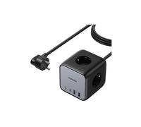 PRESA MULTIPLA UGREEN CD268 - 3 prese, 3 USB, cavo 1,8m, prese UE, protezione sovratensioni, interruttore on/off