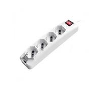PRESA MULTIPLA V-TAC 8711 - 4 prese, cavo 1.5m, prese tipo L, protezione sovratensioni, interruttore