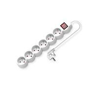 PRESA MULTIPLA VALUE 19.99.0965 - 6 prese Tipo E, cavo 1,5 m, interruttore on/off