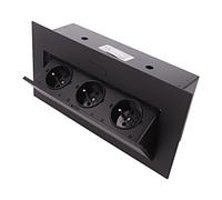 Presa OR-AE-1371/B: mobile IP20 16A 2500W nero 223 x 108 mm ORNO