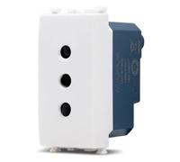 PRESA P10 10A SERIE SUN COMPATIBILE VIMAR ARKE' BIANCA SUN-MAPSUN-F919BI MAPAM