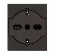 Presa Schuko Standard Vimar Linea 16A 2P+T P40 a filo Nera 30211.G