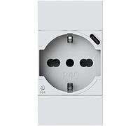 Presa bipasso e schuko 4Box P40 con USB 3.0A Bticino Living Now 4B.KW.P40.USB