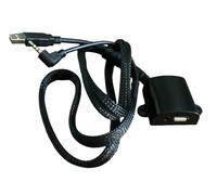 PRESA PANNELLO USB AUX JACK 3,5mm 4 PIN PROLUNGA CARICATORE AUTO AUDIO