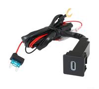 Presa Pd di tipo c a ricarica rapida per modelli D-max T5 dal 2021 al 2023 Adattatore per presa di alimentazione per auto Kit di installazione per cruscotto di ricambio per porta USB nero