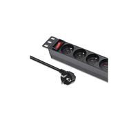 54602 Presa elettrica: presa di sicurezza: 4 250VAC 16A nero QOLTEC