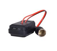 Presa per auto, adattatore per batteria, convertitore di potenza per porta, batteria al litio a caricatore USB, accessorio di ricarica portatile per esterni, camper, strada, camion, auto, guida