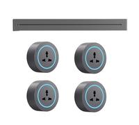 Presa Per Binario - Con Luce A Induzione, Presa Per Binario Elettrico Da Parete 8000W 32A + Adattatore, Binario Con Interfaccia Usb+Typec, Presa Per Binario Mobile, Per Cucina, Ufficio,4pcs-50cm