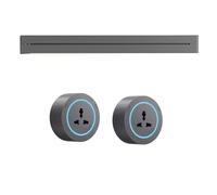 Presa Per Binario - Con Luce A Induzione, Presa Per Binario Elettrico Da Parete 8000W 32A + Adattatore, Binario Con Interfaccia Usb+Typec, Presa Per Binario Mobile, Per Cucina, Ufficio,2pcs-60cm