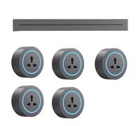 Presa Per Binario - Con Luce A Induzione, Presa Per Binario Elettrico Da Parete 8000W 32A + Adattatore, Binario Con Interfaccia Usb+Typec, Presa Per Binario Mobile, Per Cucina, Ufficio,5pcs-40cm