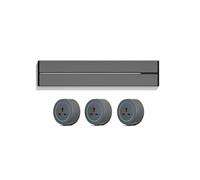 Presa per binario Presa scorrevole per binario di alimentazione rimovibile Adattatore scorrevole per cucina domestica Il montaggio superficiale non richiede scanalatura,Grey-50cm