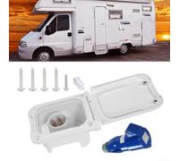 Presa per camper 16A Impermeabile con Lucidia LED Presa per camper(white) | Indicatore luminoso integrato, verifica , uso notturno per sicuro, plastica , design compatto