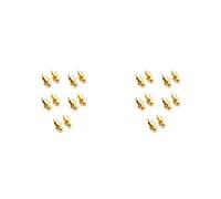 Presa per Cortocircuito con Cappuccio RCA Placcato Oro da 20 Pezzi, Connettore Fono Presa Jack per Schermatura RCA Proteggi I Cappucci di Copertura