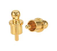 Presa per Cortocircuito con Cappuccio RCA Placcato Oro da 40 Pezzi, Connettore Fono Presa Jack per Schermatura RCA Proteggi I Cappucci di Copertura