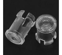 Presa per lampada a LED 100 pezzi, clip 5 mm per porta diodi ad emissione luminosa per display a pannello con castone, coperchio protettivo per cappucci di luce trasparente