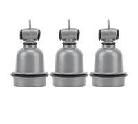 Presa per Luce di Calore, Isolamento Termico a T Piccolo, Dimensioni Standard, 3 Pezzi, Set di Portalampada in Alluminio con Anello Impermeabile per Lampadine E27