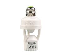 Presa per Luci con Sensore E27, 1pc Accessori per Lampadine a LED E27 Accessori per Lampadine Dimmerabili E27 con Controllo Automatico per Cantina, Garage, Guardaroba, Ripostiglio