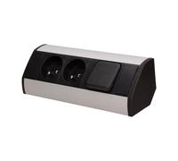 Presa per mobili 2x250V, interruttore OR-GM-9002/BG