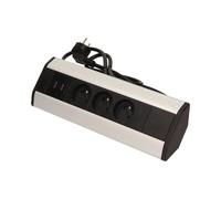 Presa per mobili 3x250V 1.8 con caricatore USB OR-AE-1360