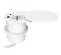 Presa per mobili Ø6 cm, incasso da tavolo con OR-GM-9042/W