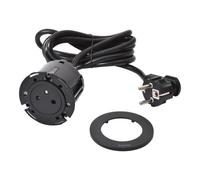 Presa per mobili INCARA DISQ 60 2p+z 2,0 m nera 654721