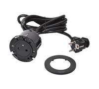 Presa per mobili INCARA DISQ 60 2p+z 2,0 m nera 654721