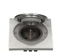Presa per montaggio a incasso IP44 in acciaio inox - Presa Schuko per la parete esterna - con coperchio pieghevole 230 V 1 presa