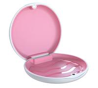 Presa per parentesi graffe, scatola Dento Box per binari (anche per guida di montaggio), 1 scatola KFO (Bianco + rosa).